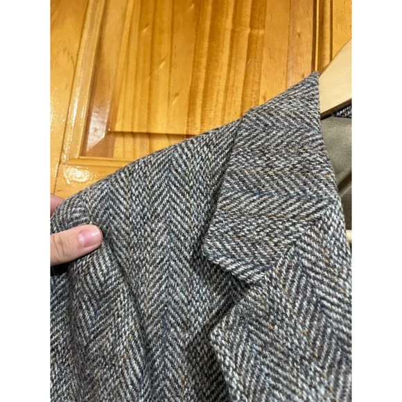 Harris Tweed Brown Blazer - Picture 4 of 12